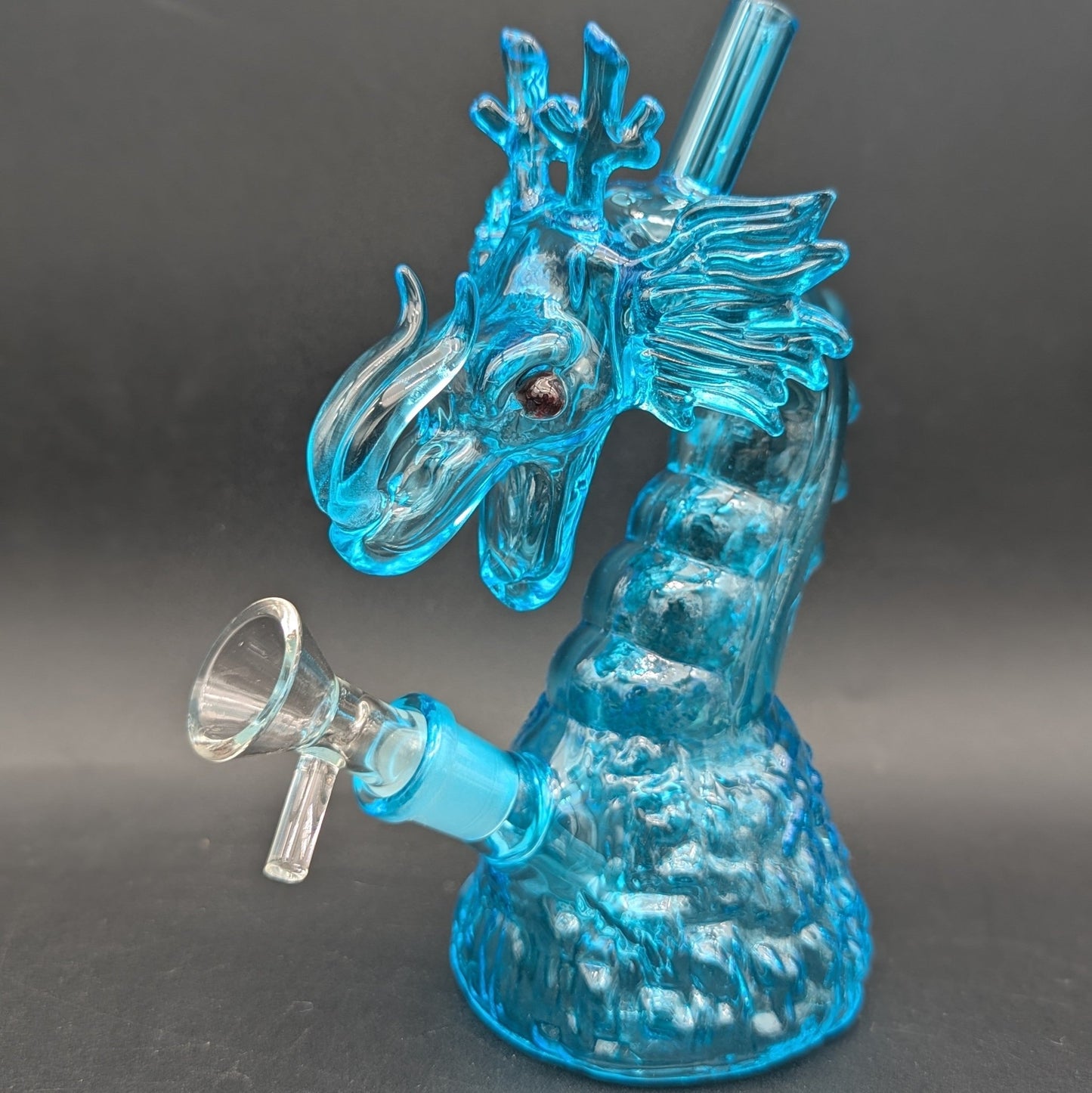 Rising Dragon Glass Water Pipe | 6.75" | 14mm - Meech Madness Smoke Shop