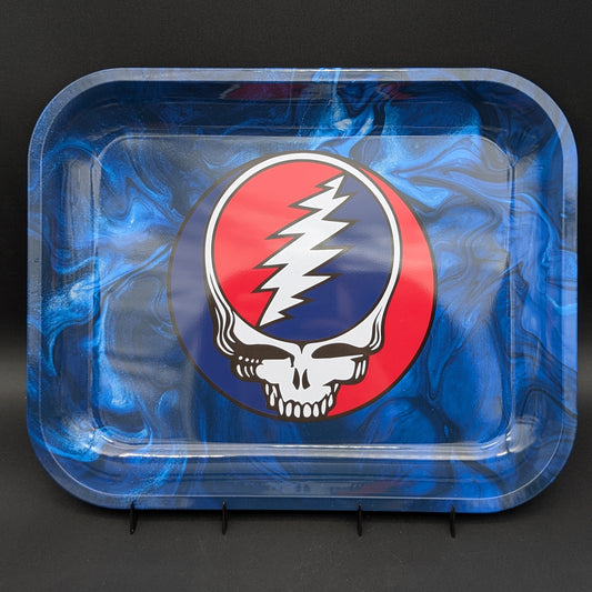 The Grateful Dead Large Metal Rolling Tray | Swirls