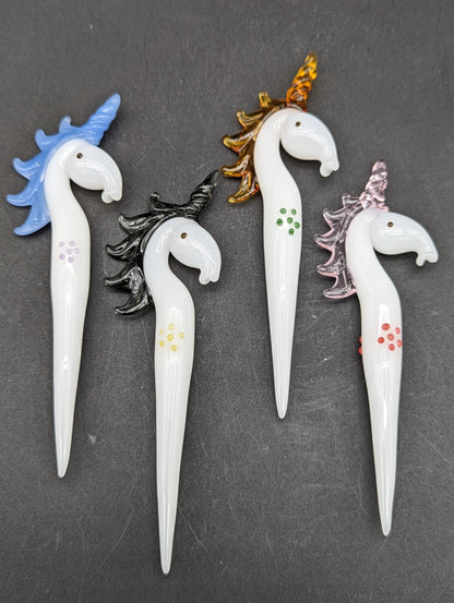 Unicorn Glass Dab Tool - Meech Madness Smoke Shop