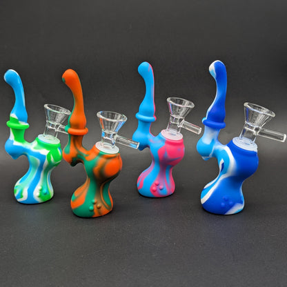 5" Standing Silicone Bubbler