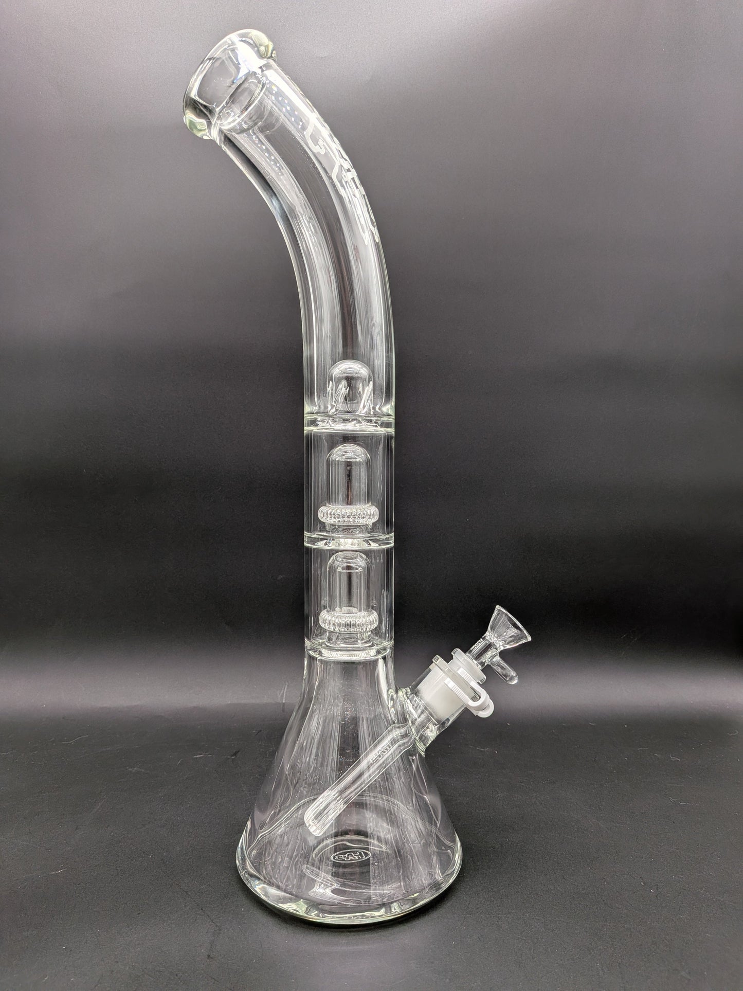 TAG - 18" Bent Neck Double UFO Beaker 50x7MM