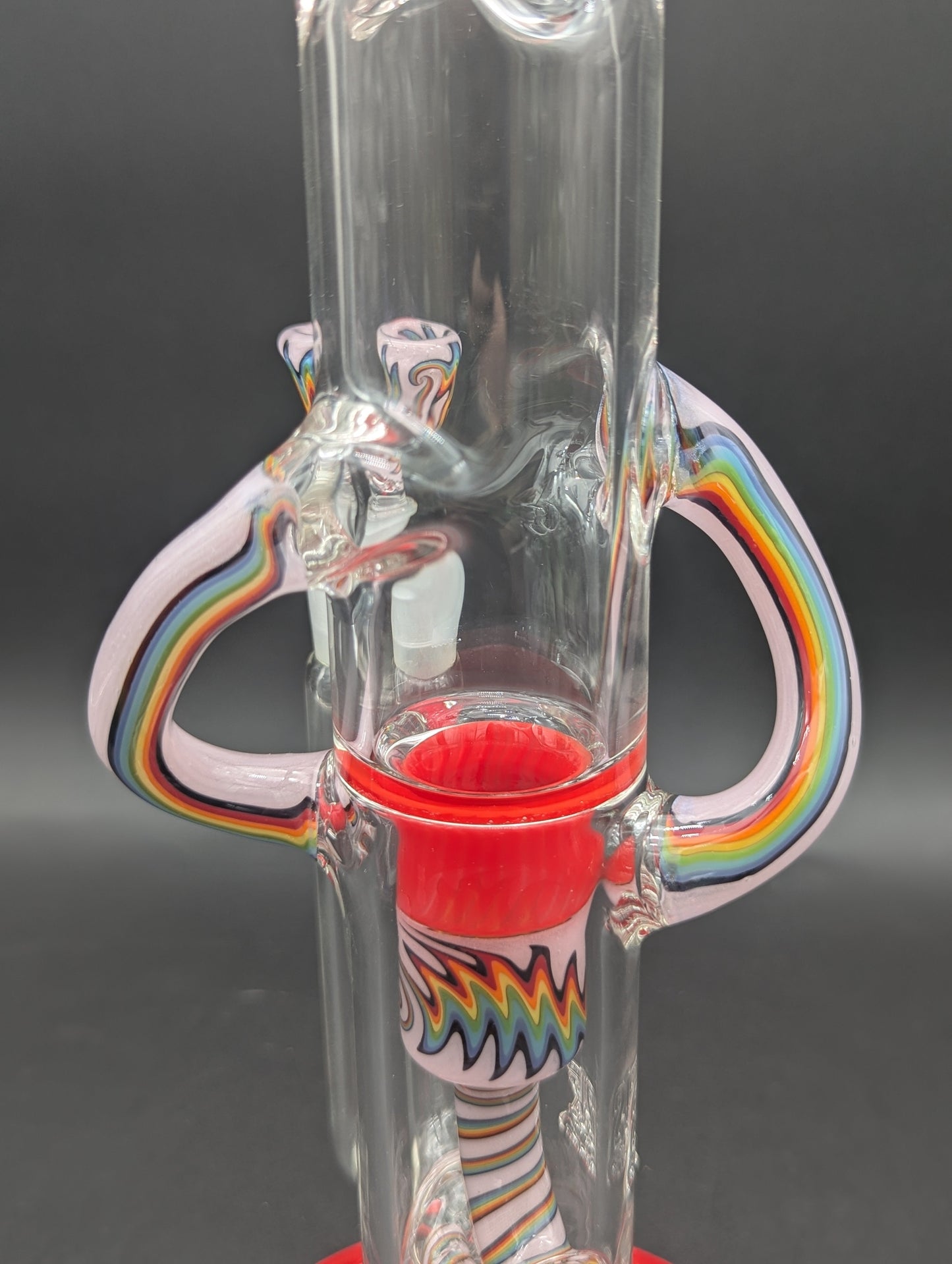2K Glass 18" Threeline Recycler Bong-Avernic Smoke Shop
