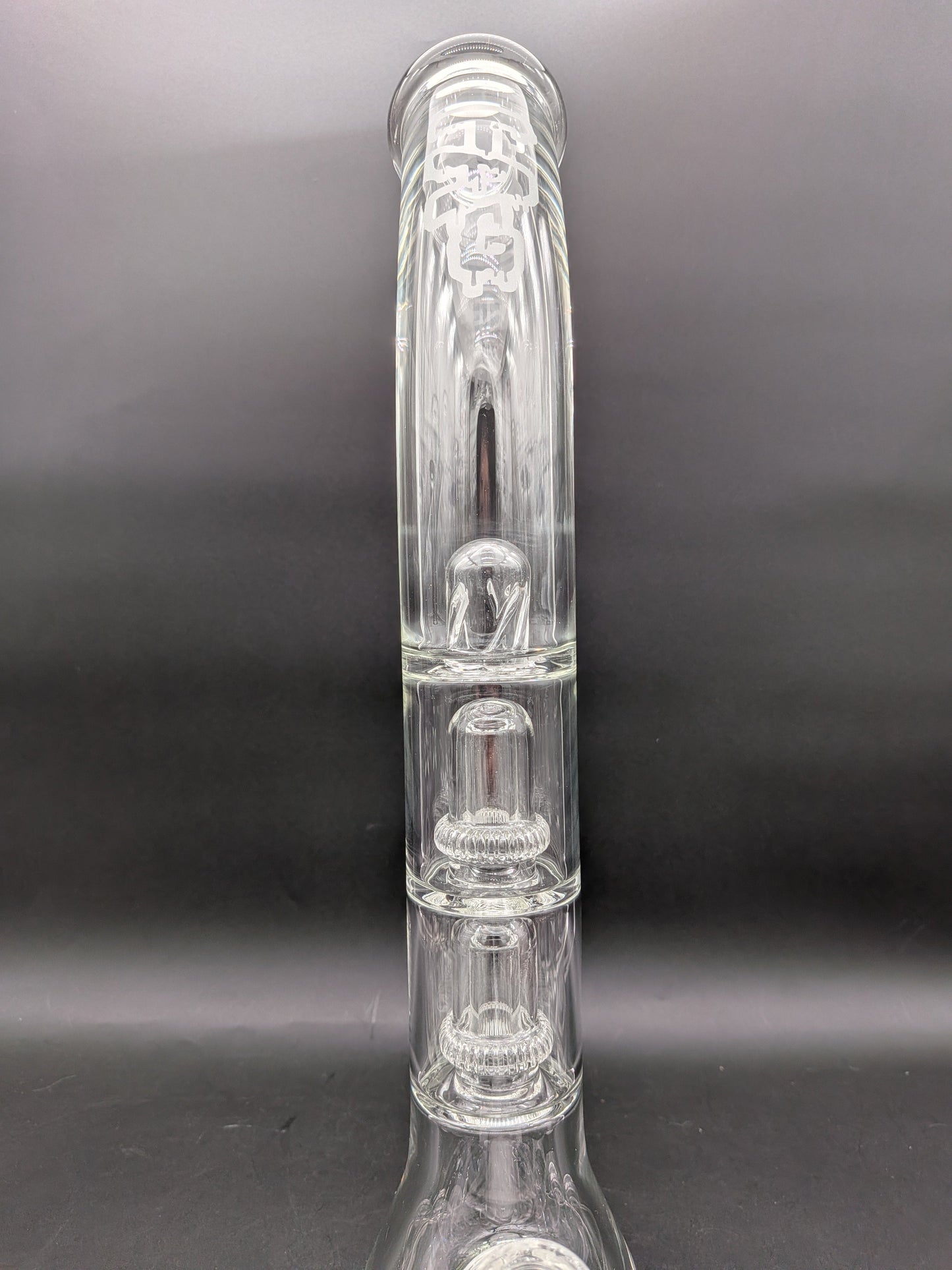 TAG - 18" Bent Neck Double UFO Beaker 50x7MM