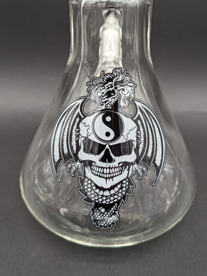 RVD Glass Flaming Zen Beaker Bong - Meech Madness Smoke Shop