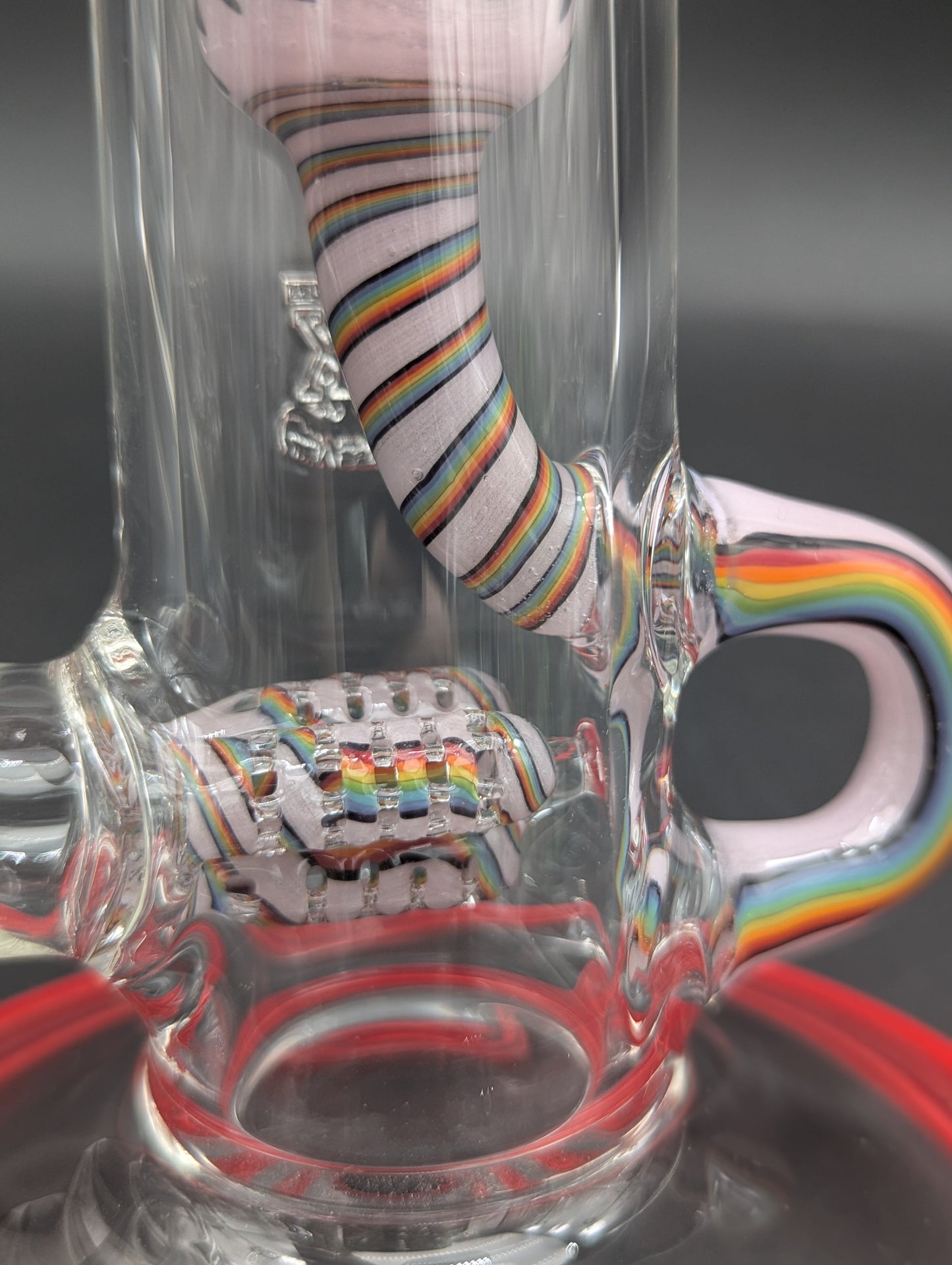 2K Glass 18" Threeline Recycler Bong-Avernic Smoke Shop