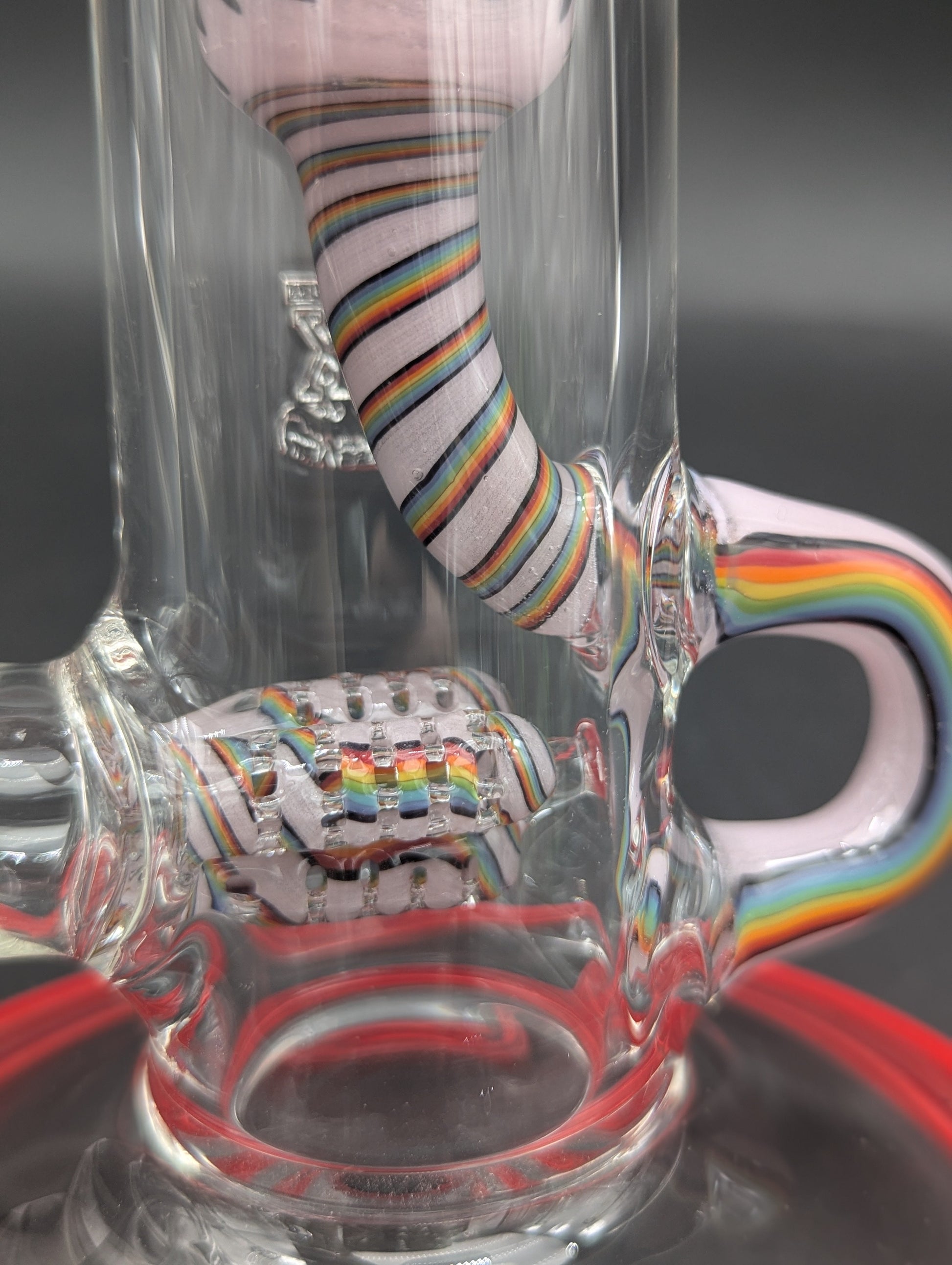 2K Glass 18" Threeline Recycler Bong-Avernic Smoke Shop