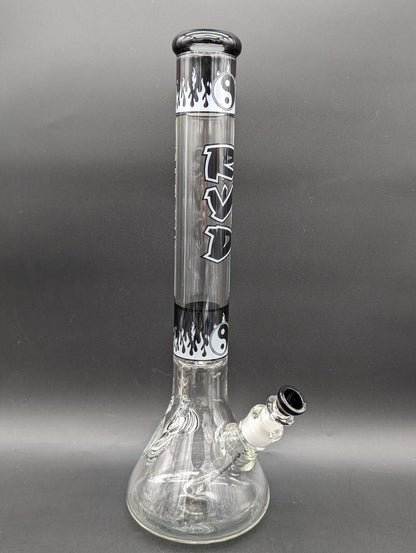 RVD Glass Flaming Zen Beaker Bong - Meech Madness Smoke Shop