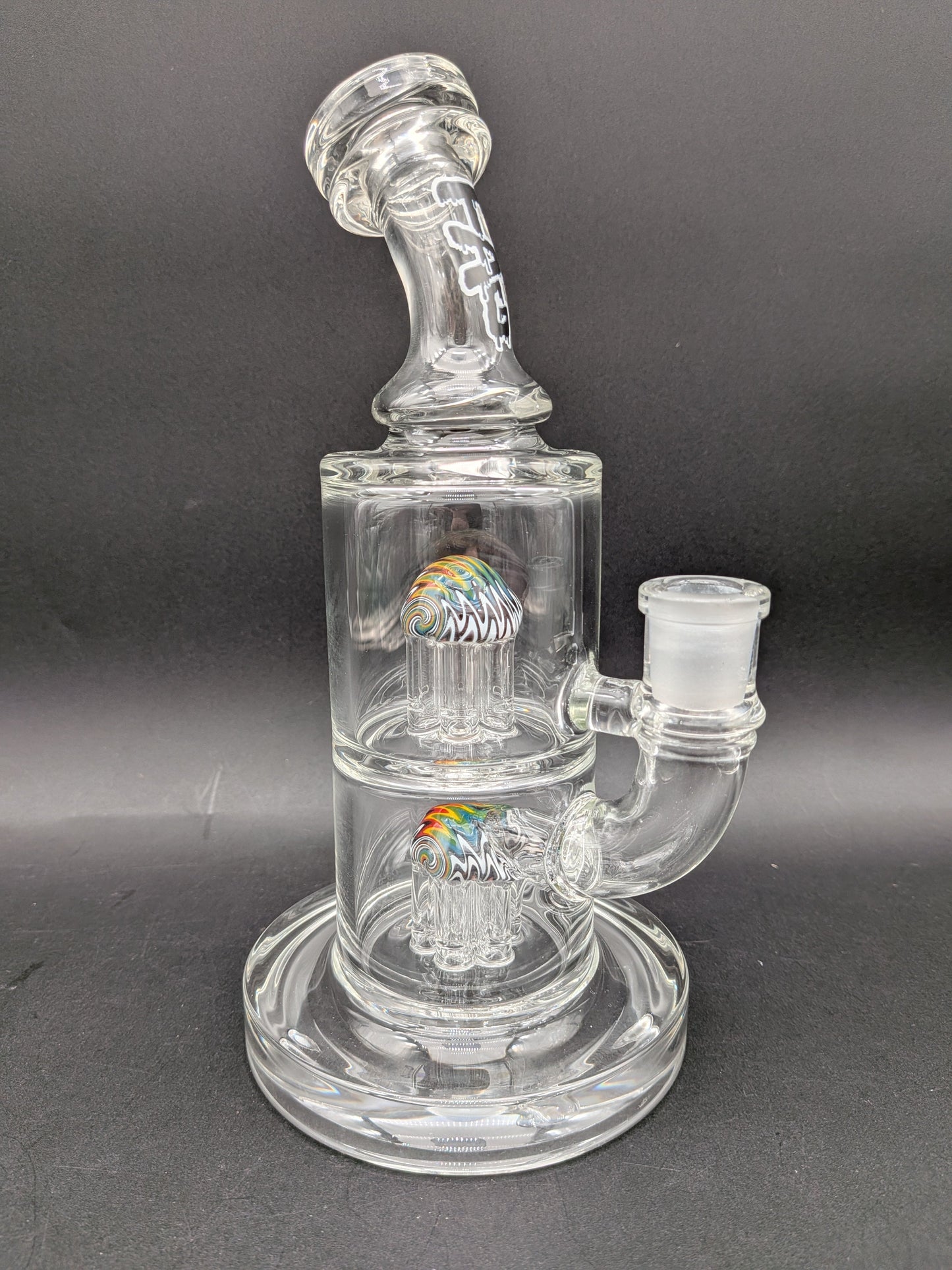 TAG - 8.5" Bent Neck Fixed Double 6-Arm Tree