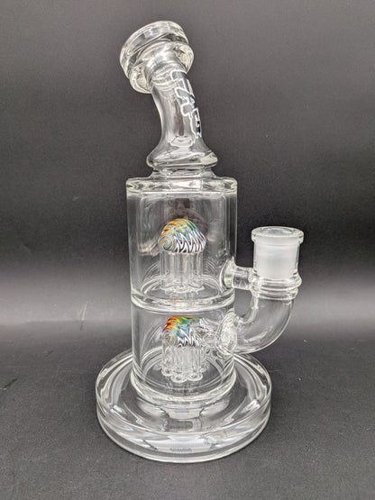 TAG - 8.5" Bent Neck Fixed Double 6-Arm Tree