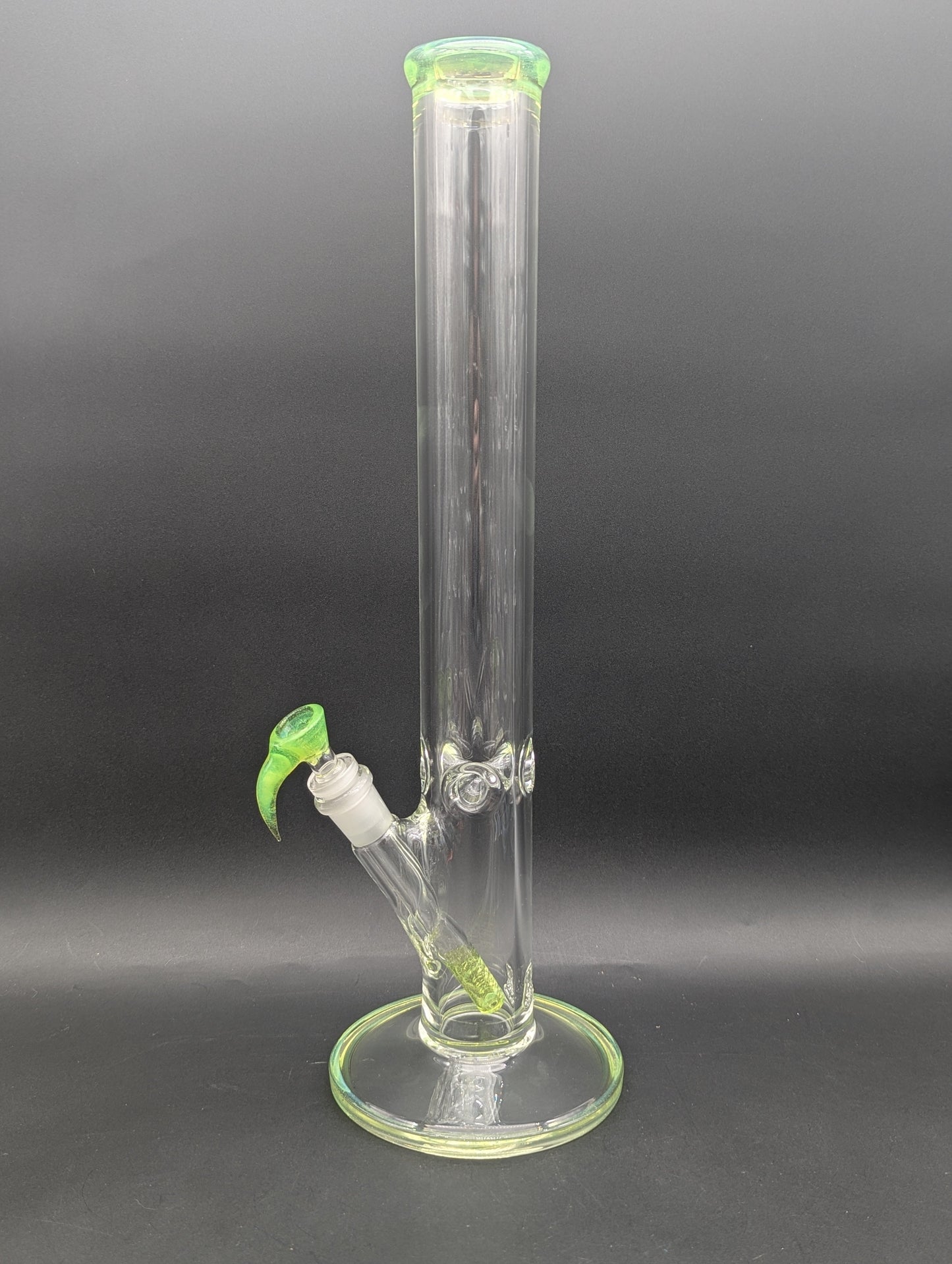 2K Glass Straight Tube with Diffused Downstem