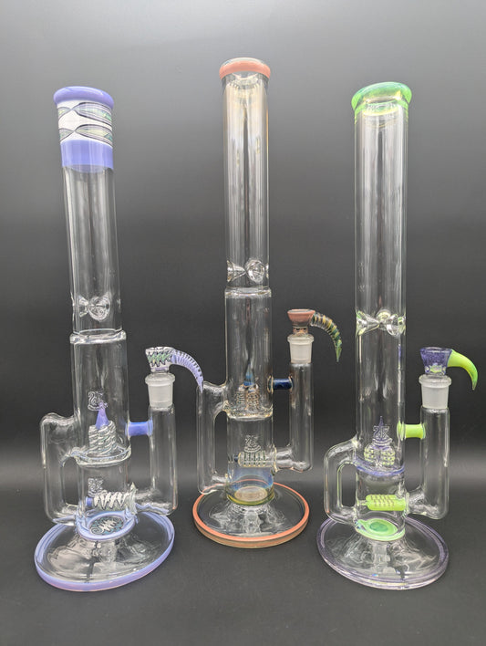 2K Glass 15" Inline to Inv3 w/ Drain-Avernic Smoke Shop