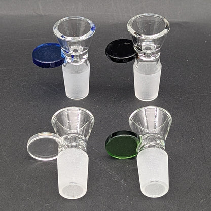 Round Handle Classic Glass 18mm Bong Bowl-Avernic Smoke Shop