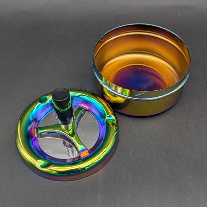 Round Metal Spinning Ashtray-Avernic Smoke Shop