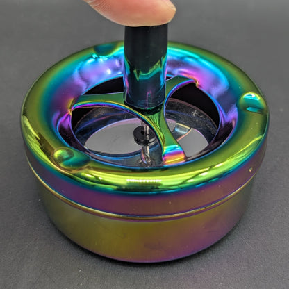 Round Metal Spinning Ashtray-Avernic Smoke Shop