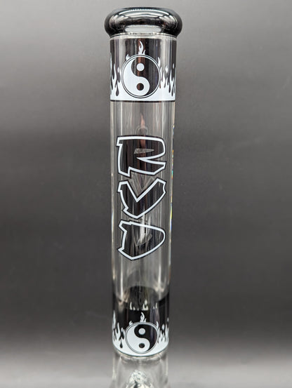 RVD Glass Flaming Zen Beaker Bong-Meech Madness Smoke Shop