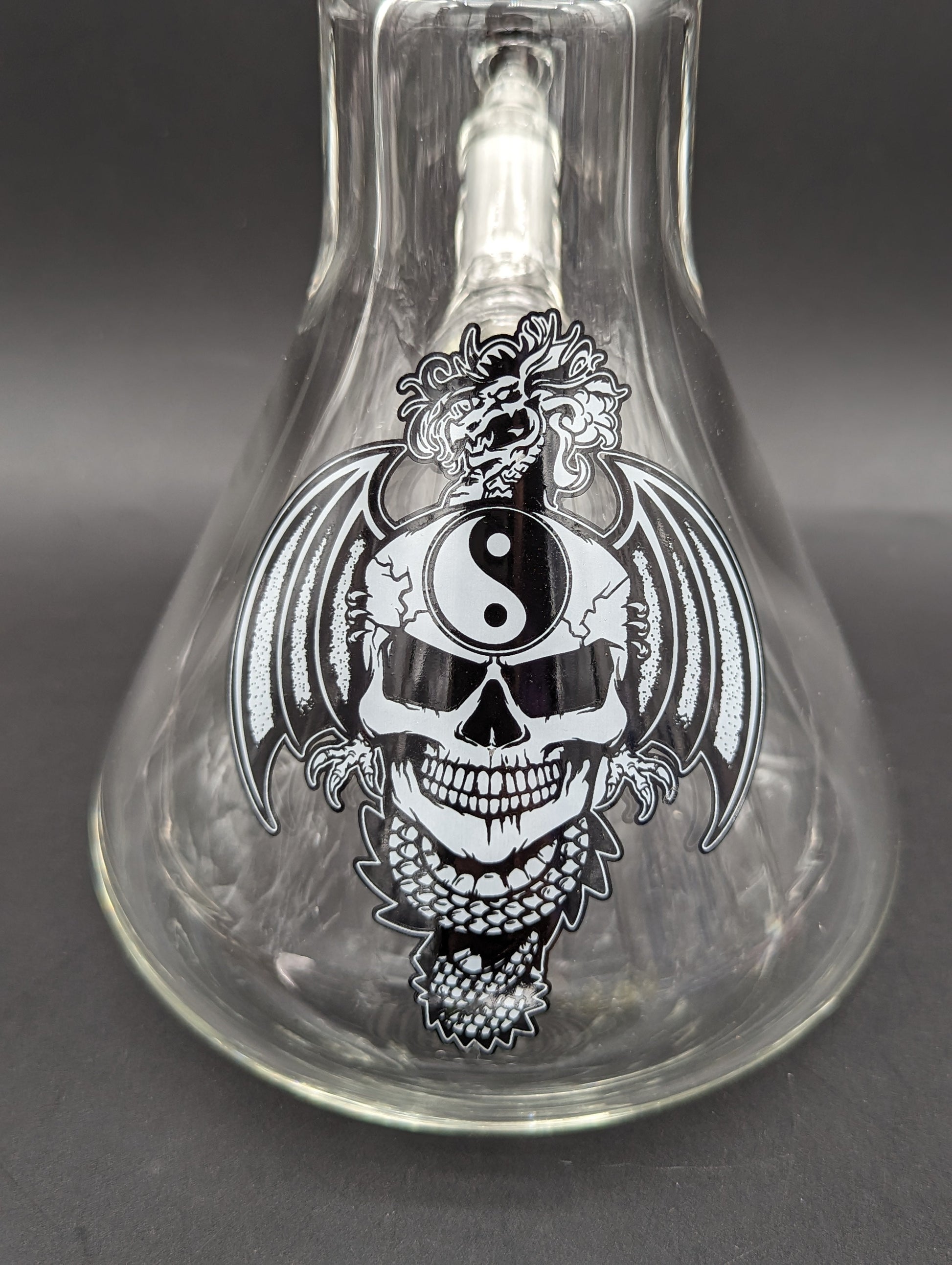 RVD Glass Flaming Zen Beaker Bong-Meech Madness Smoke Shop