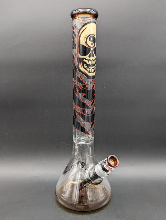RVD Glass Skull Invasion Beaker Bong-Meech Madness Smoke Shop