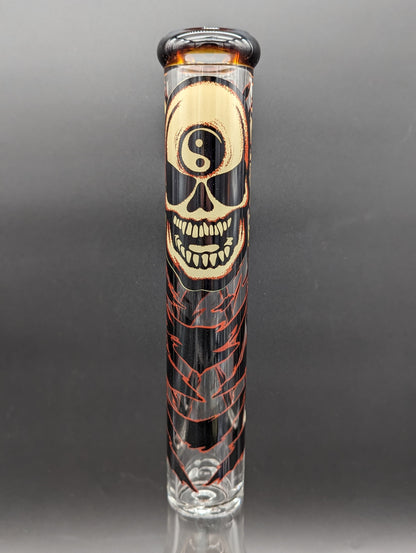 RVD Glass Skull Invasion Beaker Bong-Meech Madness Smoke Shop