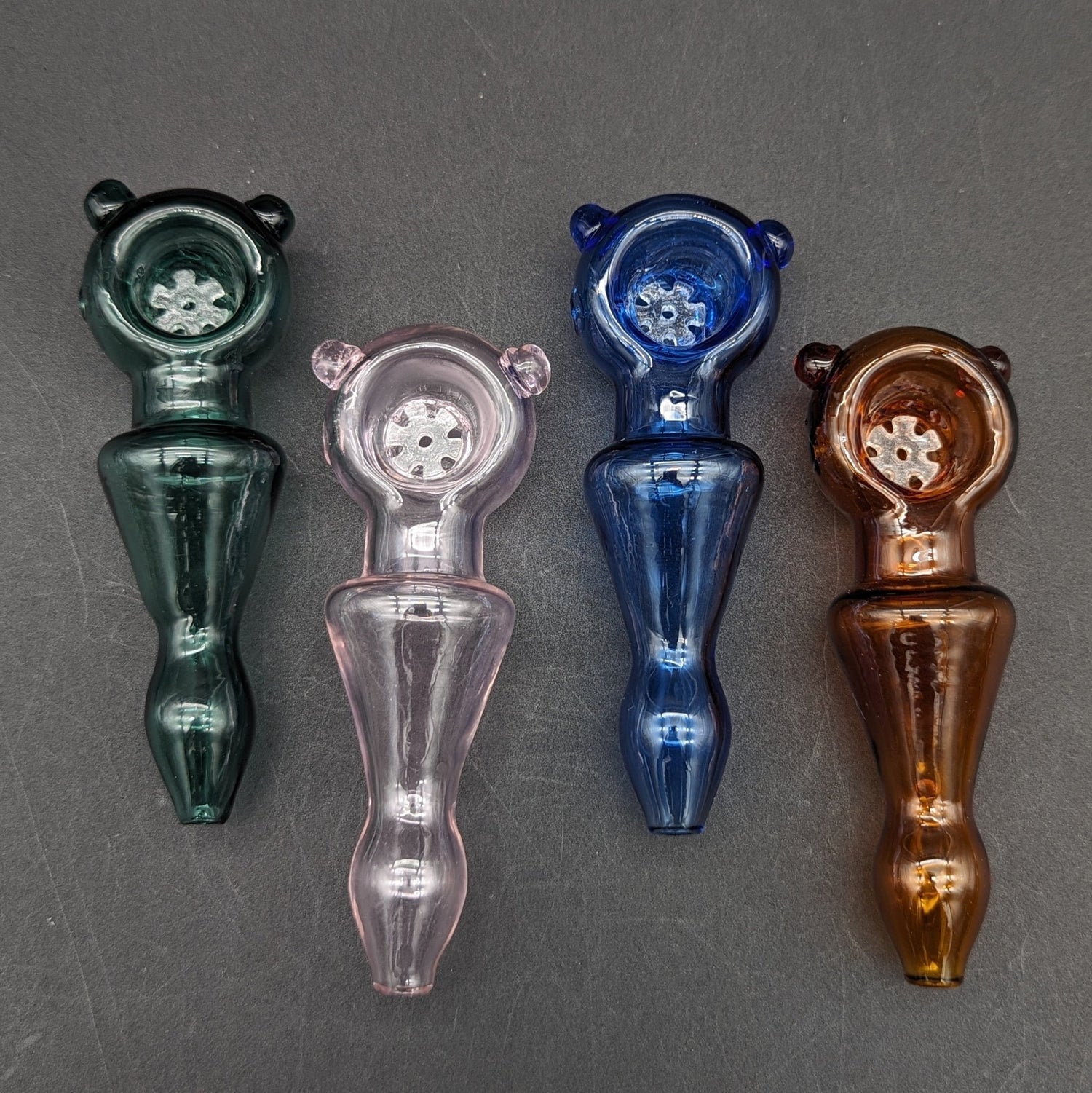 Screened Funnel Shape Hand Pipe 4" - Meech Madness Smoke Shop