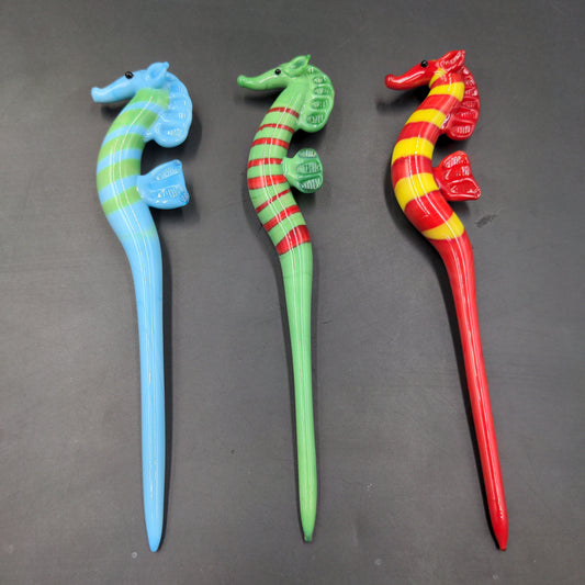 Seahorse Glass Dab Tool - 5" - Avernic Smoke Shop