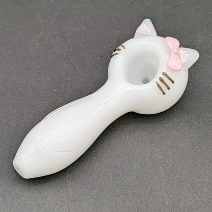 SeshGear Cute Kitty Glass Spoon Pipe | 4"
