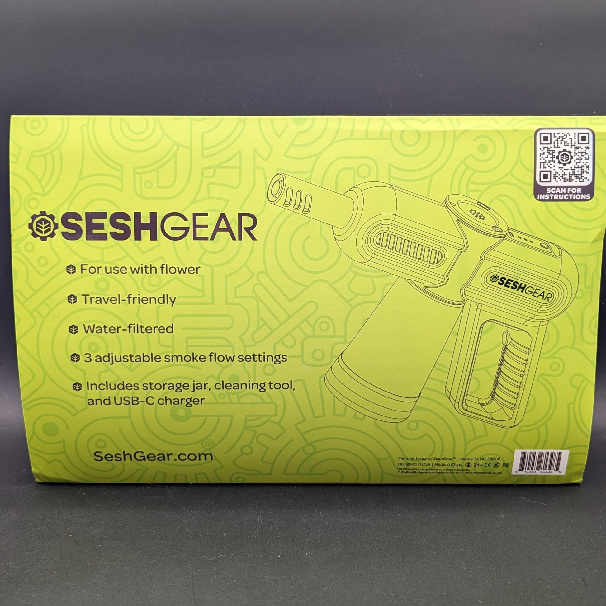 SeshGear Super Smoker Smoke Thrower Water Pipe-Avernic Smoke Shop