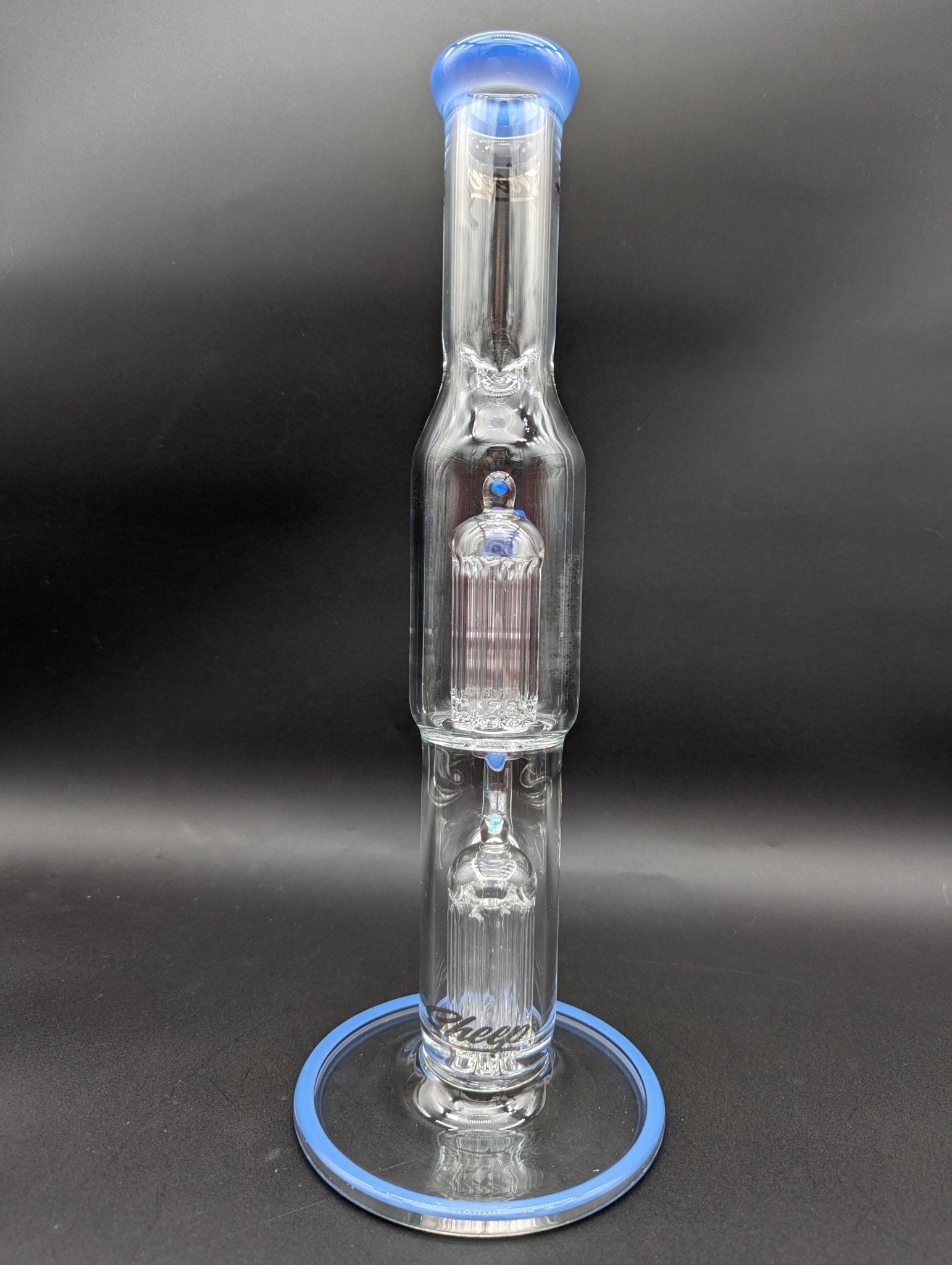 Sheep Glass Dual Fixed 8 Arm Straight Tube Bong - Meech Madness Smoke Shop