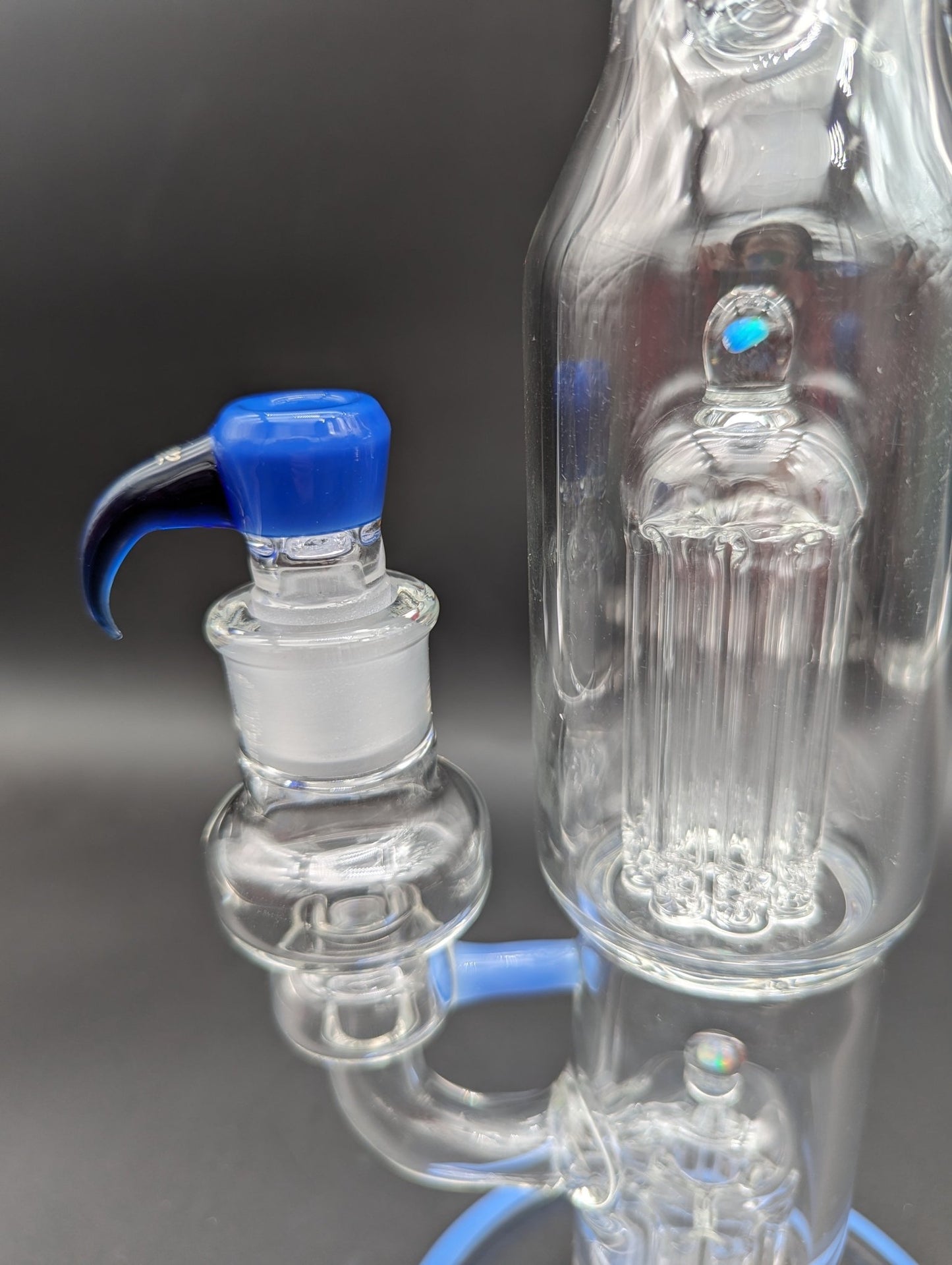 Sheep Glass Dual Fixed 8 Arm Straight Tube Bong - Meech Madness Smoke Shop
