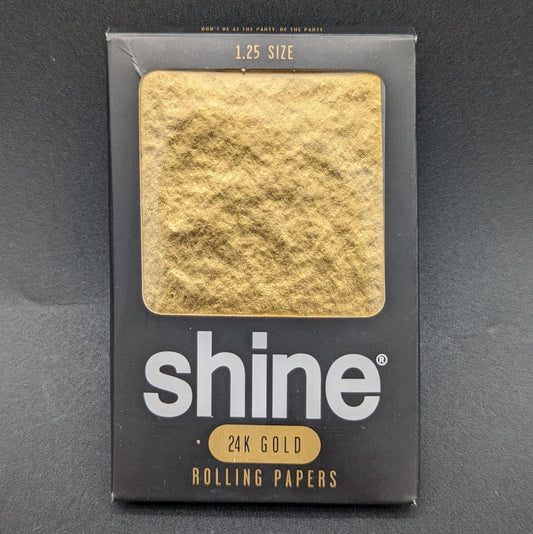 Shine 24K Gold Rolling Paper 1 1/4 | Single Sheet - Meech Madness Smoke Shop