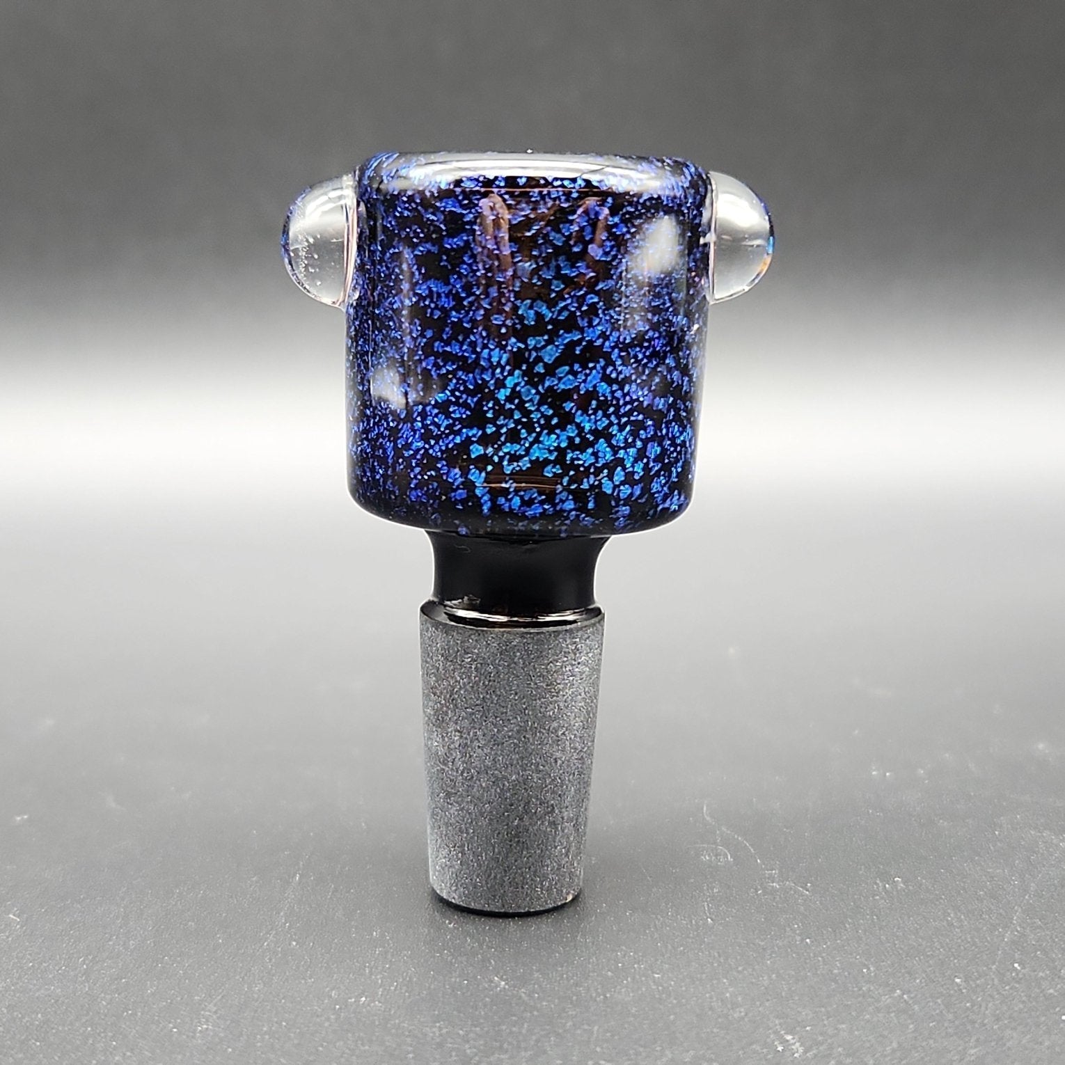 Shiny Dichro Bowl Slides w/ Handle Studs 14mm - Meech Madness Smoke Shop