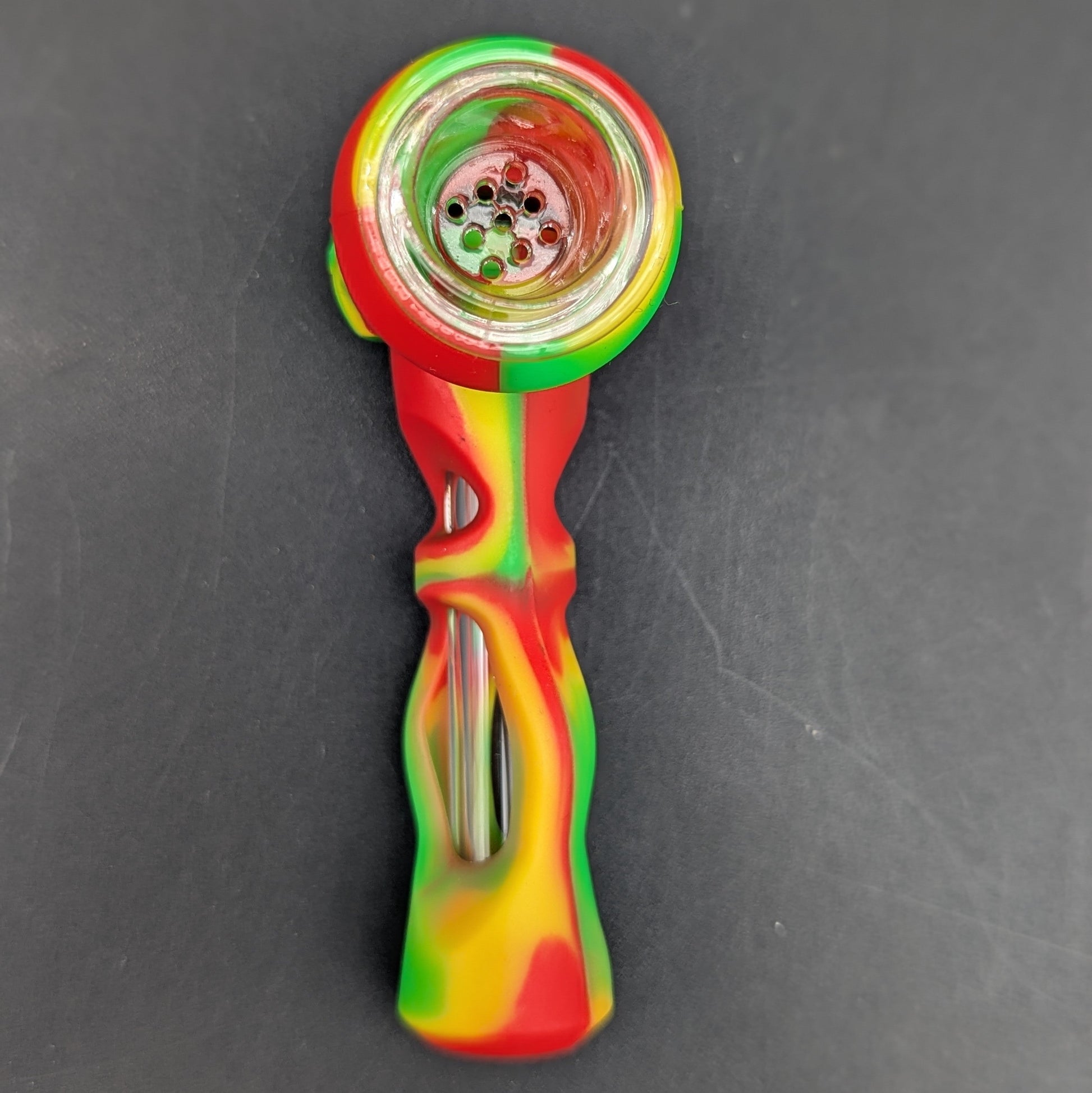 Silicone 4" Hammer Hand Pipe-Avernic Smoke Shop
