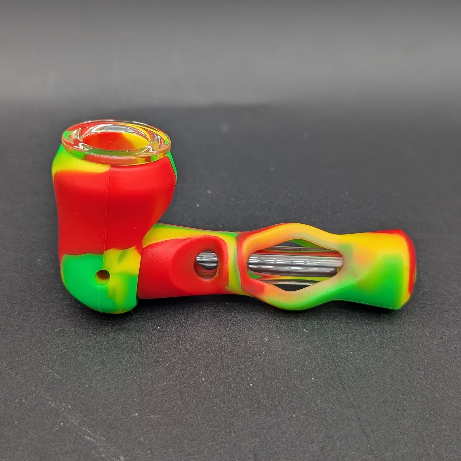 Silicone 4" Hammer Hand Pipe-Avernic Smoke Shop