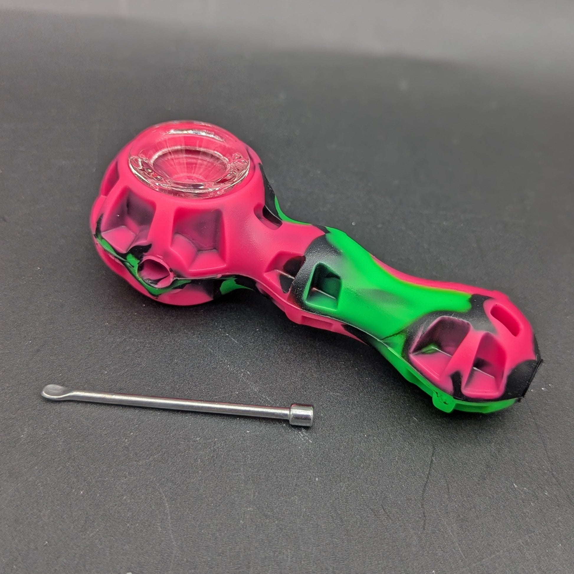 Silicone 4" Hand Pipe w/ Poker-Avernic Smoke Shop