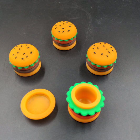 Silicone Hamburger Storage Container - 5ml - 1 Count - Avernic Smoke Shop