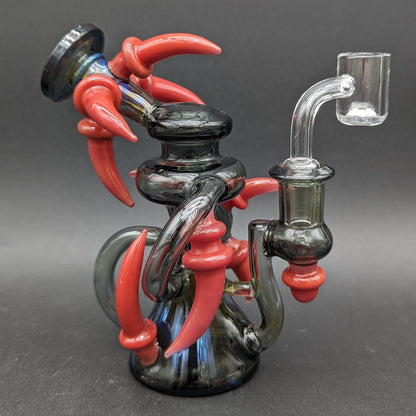 Silver Fumed 5.5" Multi Horn Dab Rig