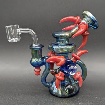 Silver Fumed 5.5" Multi Horn Dab Rig