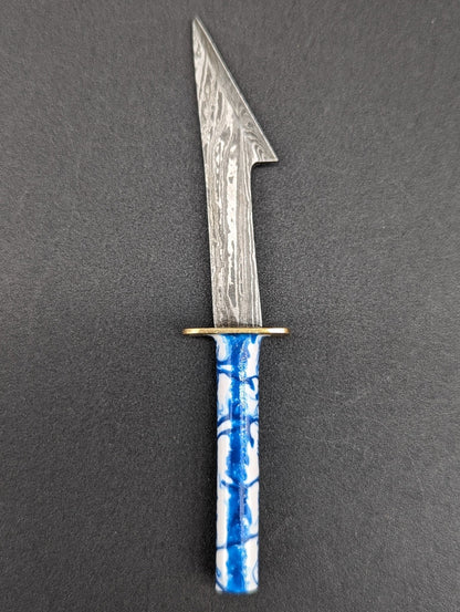 Single Edge Great Swords Damascus Steel Dab Tool - Meech Madness Smoke Shop