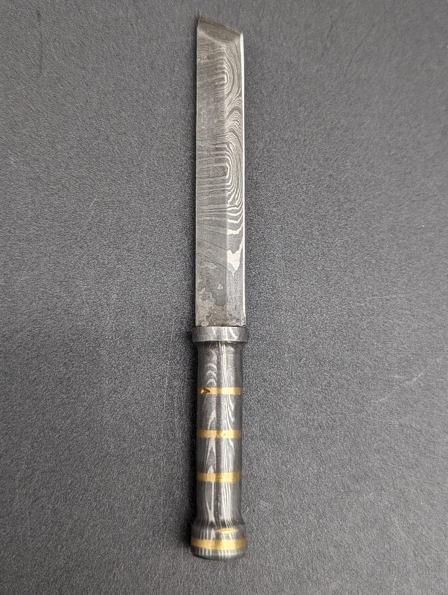 Single Edge Great Swords Damascus Steel Dab Tool - Meech Madness Smoke Shop