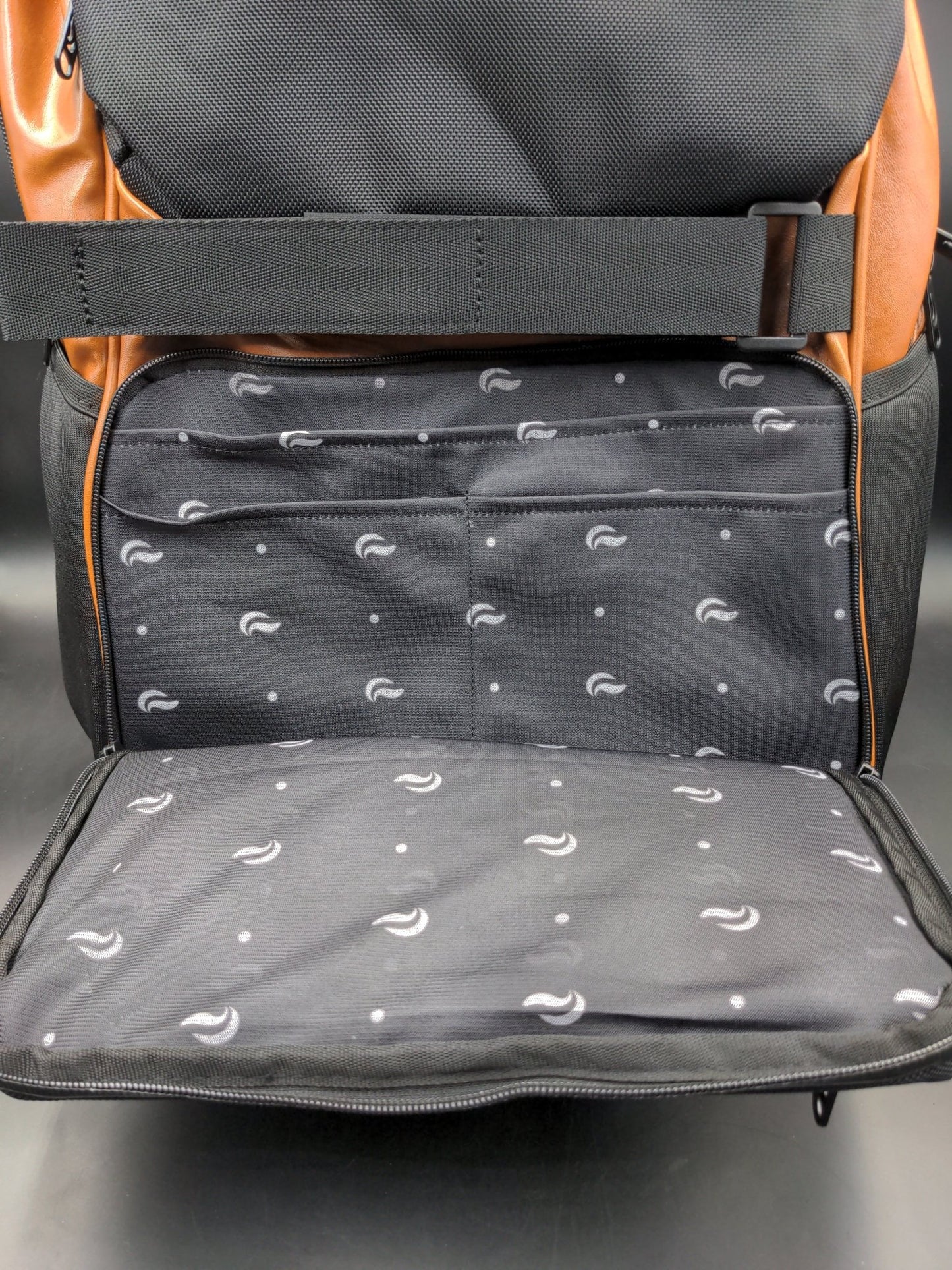 Skunk Soho Backpack - Black w/ Brown Leather - Meech Madness Smoke Shop