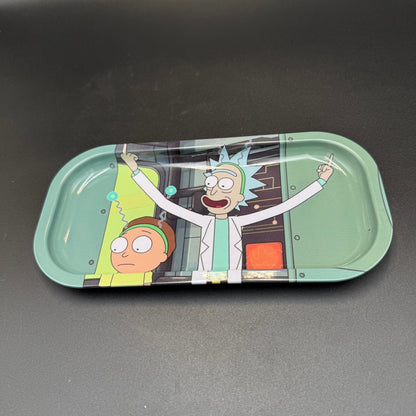 Small Cartoon Scientist Metal Rolling Tray - Meech Madness Smoke Shop
