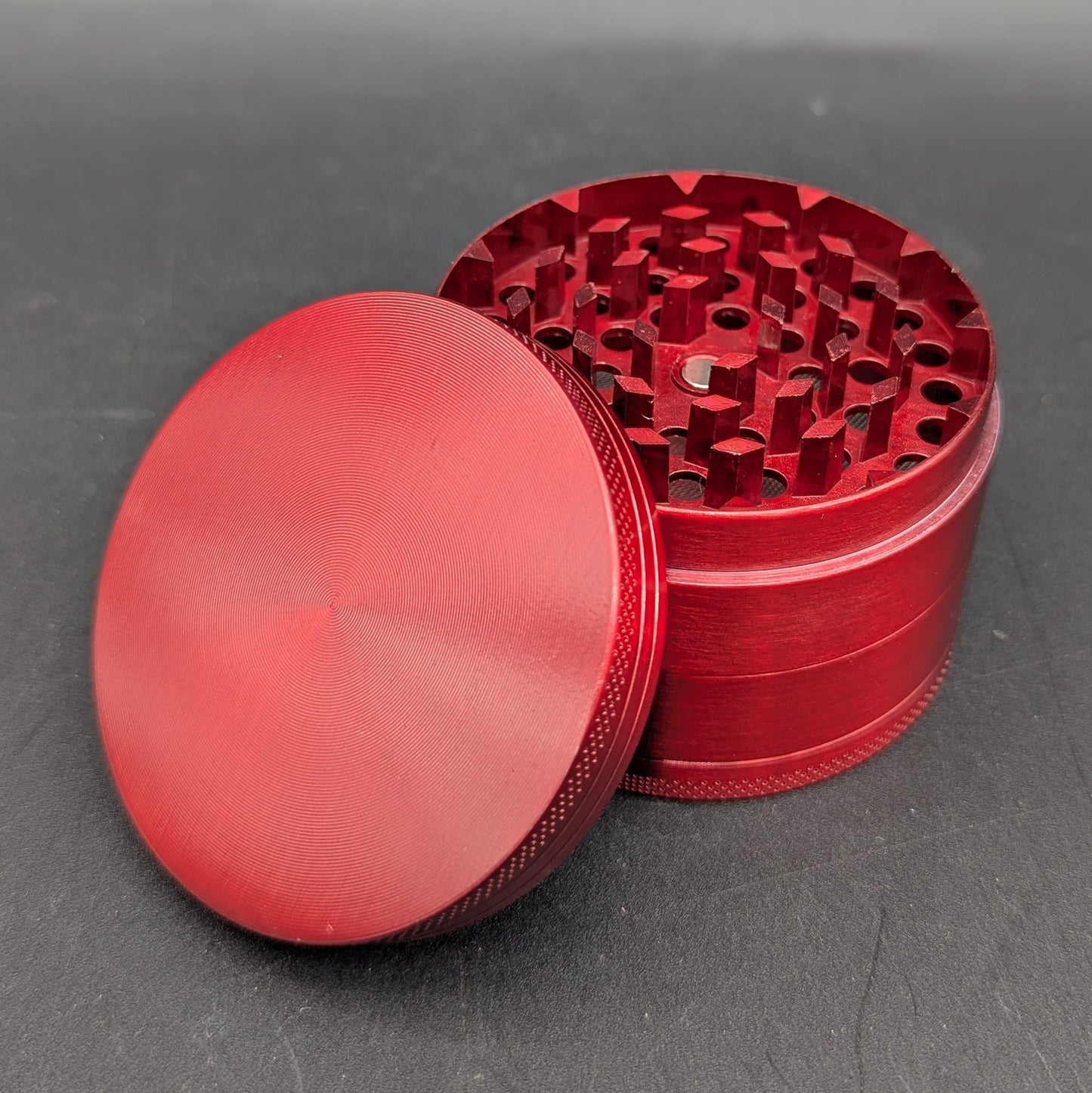 Solid Color 4 Piece Zinc Herb Grinder