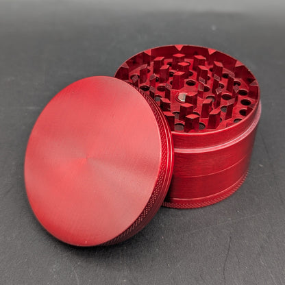 Solid Color 4 Piece Zinc Herb Grinder
