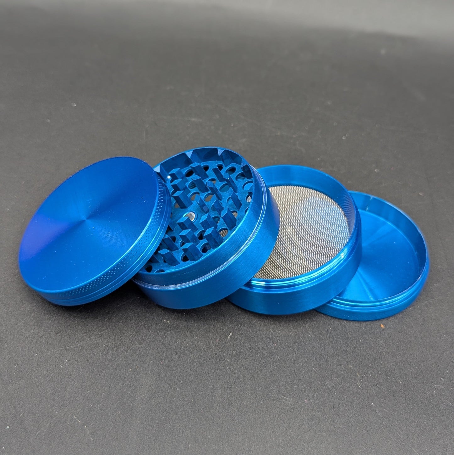 Solid Color 4 Piece Zinc Herb Grinder