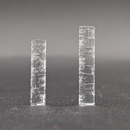 Solid Quartz Etched Pillar for Terp Slurpers - Meech Madness Smoke Shop