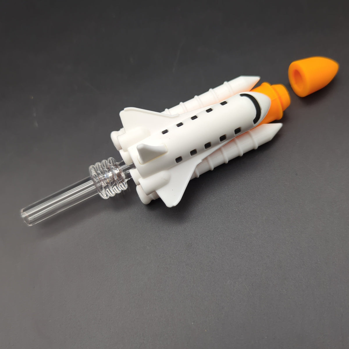 Space Shuttle Silicone Dab Straw | 6"-Avernic Smoke Shop