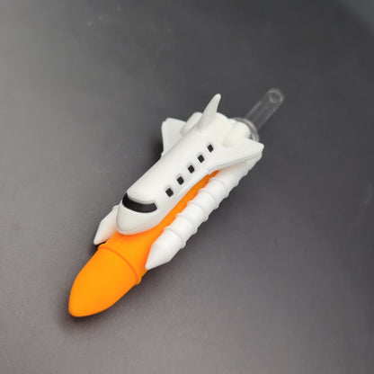 Space Shuttle Silicone Dab Straw | 6"-Avernic Smoke Shop