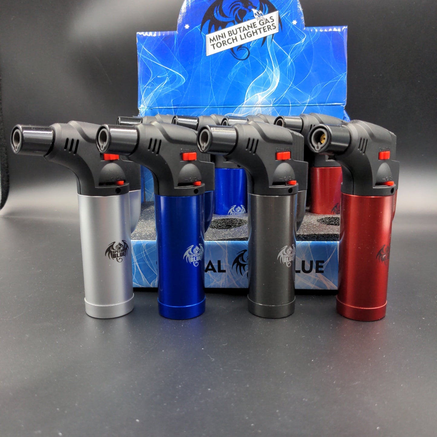 Special Blue Mini Metal Torch Lighter 1 Count-Avernic Smoke Shop