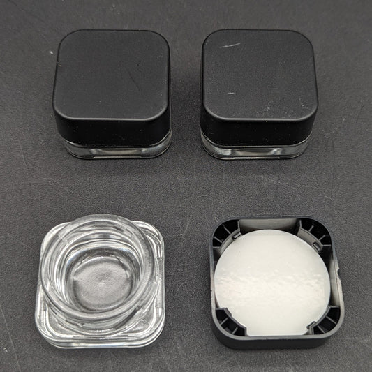 Square Premium Glass Concentrate Jar - 5ml - Meech Madness Smoke Shop