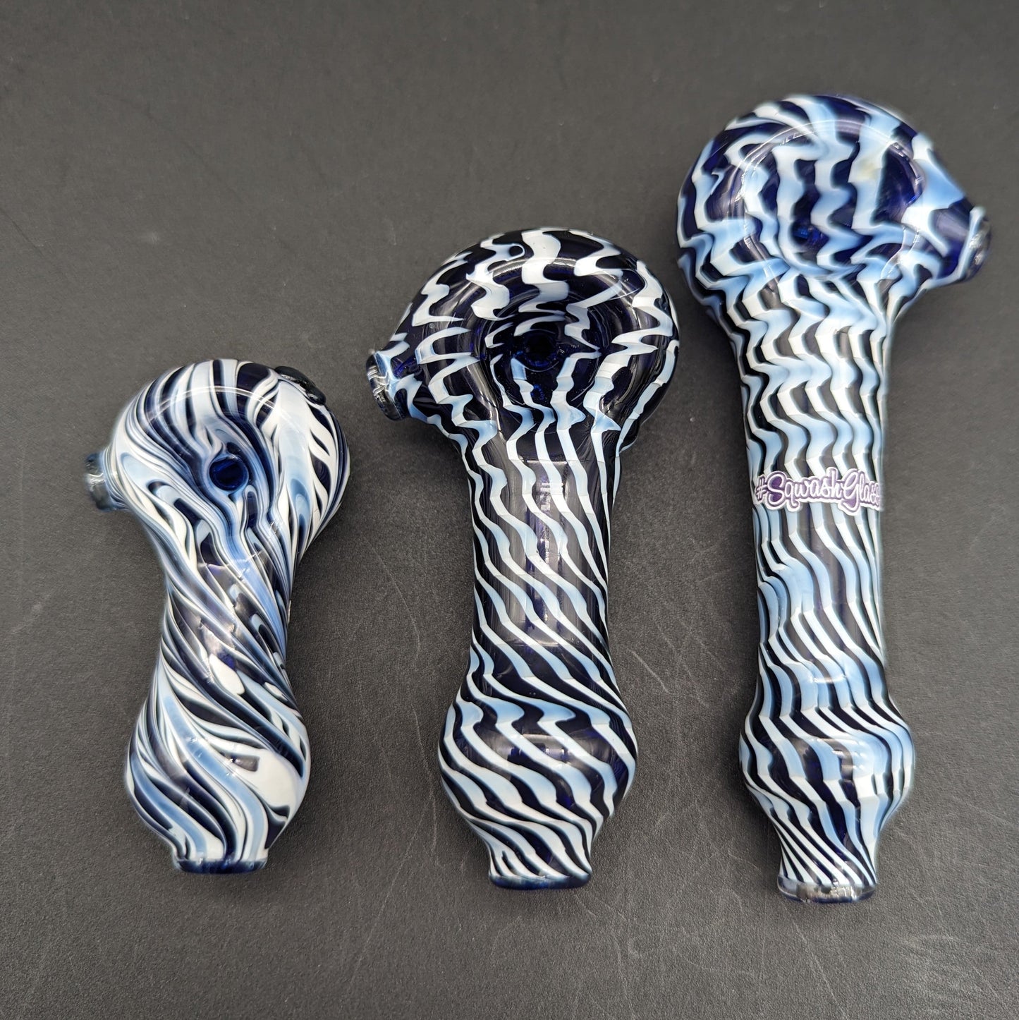 Sqwash Glass 5" Wig Web Hand Pipe