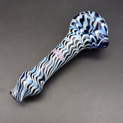 Sqwash Glass 5" Wig Web Hand Pipe - Avernic Smoke Shop